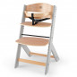 Столче за хранене KinderKraft ENOCK, Дървено/сиви крака