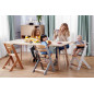 Столче за хранене KinderKraft ENOCK, Дървено/бели крака