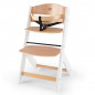 Столче за хранене KinderKraft ENOCK, Дървено/бели крака