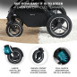 Комбинирана количка KinderKraft B-TOUR 2024, 3в1, Тъмно сива