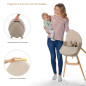 Столче за хранене Kinderkraft Fini 2, 2в1, Beige