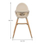 Столче за хранене Kinderkraft Fini 2, 2в1, Beige