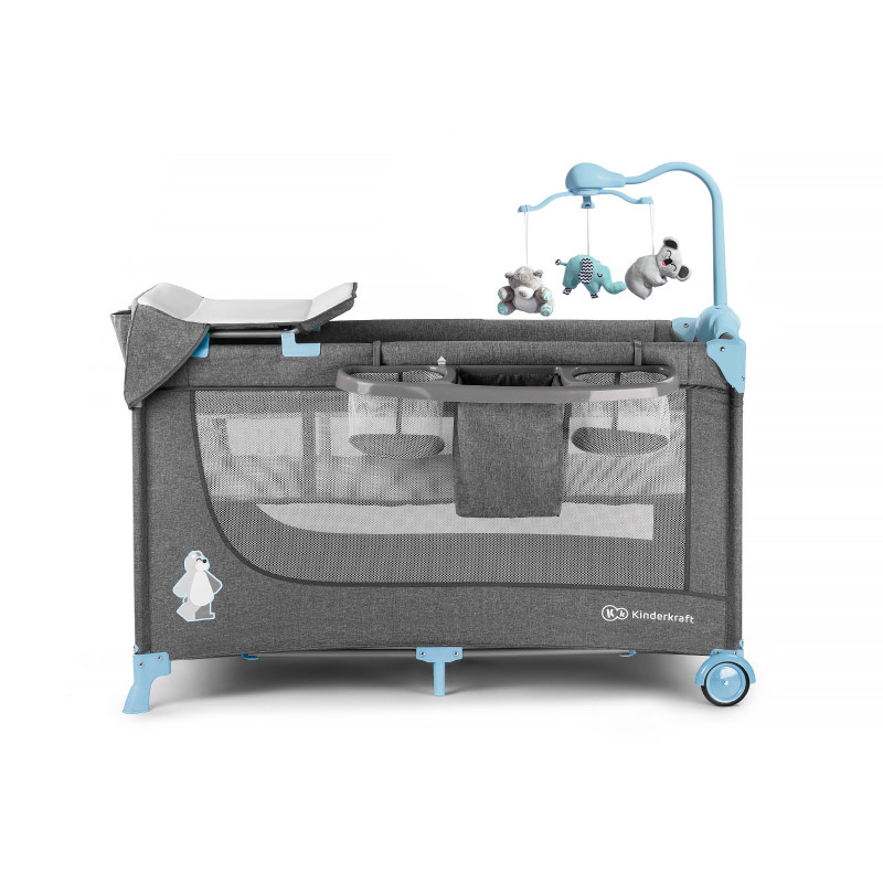 Бебешка кошара с аксесоари KinderKraft Joy full, Синя