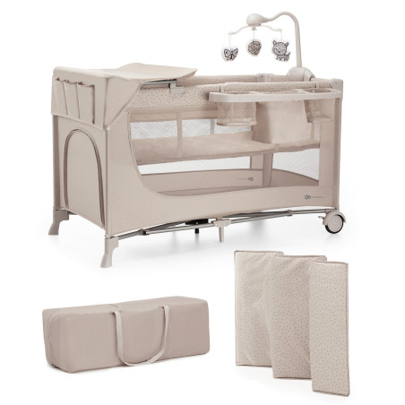 Бебешка кошара с аксесоари KinderKraft Joy full, Beige