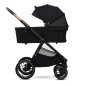 Комбинирана бебешка количка Kinderkraft NEA 2, MIDNIGHT BLACK