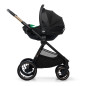 Комбинирана бебешка количка Kinderkraft NEA 2, MIDNIGHT BLACK