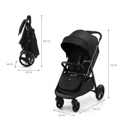 Детска количка Kinderkraft Rine, CLASSIC BLACK