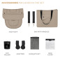 Kinderkraft YOXI бебешка количка 3в1 SAND BEIGE