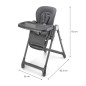 Столче за хранене Kinderkraft TULO, Grey