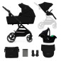 Kinderkraft YOXI бебешка количка 3в1 PURE BLACK Kinderkraft YOXI бебешка количка 3в1 PURE BLACK