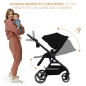 Kinderkraft YOXI бебешка количка 3в1 PURE BLACK Kinderkraft YOXI бебешка количка 3в1 PURE BLACK
