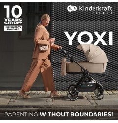 Kinderkraft YOXI бебешка количка 3в1 MOONLIGHT GREY
