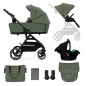 Kinderkraft YOXI бебешка количка 3в1 MYSTIC GREEN Kinderkraft YOXI бебешка количка 3в1 MYSTIC GREEN