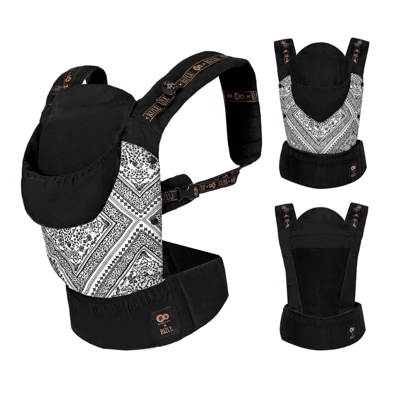 Kinderkraft HUGGY ергономична раница BIZUU lunar black