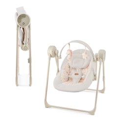 Бебешка люлка Kinderkraft SWINGEE, бежова