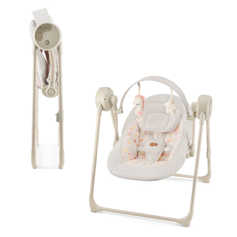 Бебешка люлка Kinderkraft SWINGEE, бежова