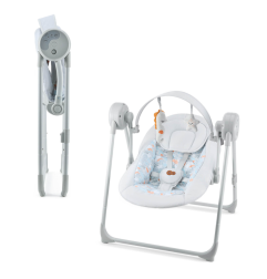 Бебешка люлка Kinderkraft SWINGEE, сива