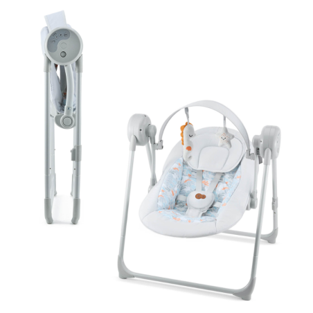 Бебешка люлка Kinderkraft SWINGEE, сива