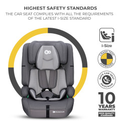 Kinderkraft SAFETY FIX 2 столче за кола GREY