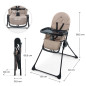 Kinderkraft BINCI столче за хранене BEIGE Kinderkraft BINCI столче за хранене BEIGE
