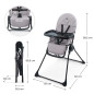 Kinderkraft BINCI столче за хранене GREY Kinderkraft BINCI столче за хранене GREY