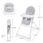 Kinderkraft BINCI столче за хранене LIGHT GREY Kinderkraft BINCI столче за хранене LIGHT GREY