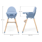 Kinderkraft FINI 2 столче за хранене NORDIC BREEZE Kinderkraft FINI 2 столче за хранене NORDIC BREEZE