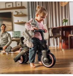 KinderKraft JAZZ 3 сгъваема триколка СИВА
