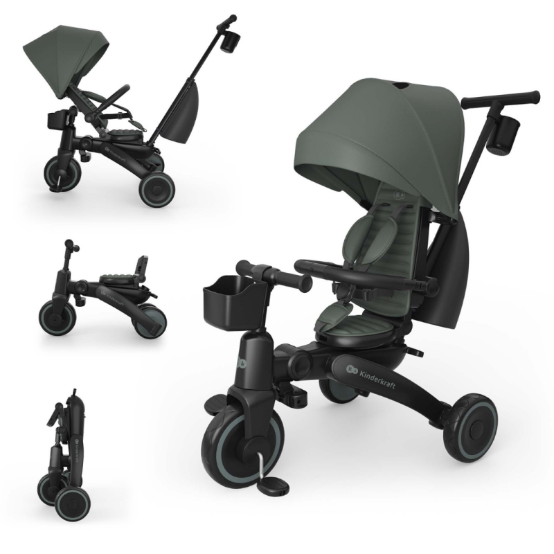 Сгъваема триколка Kinderkraft Jazz 3, Green