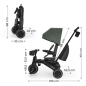 KinderKraft JAZZ 3 сгъваема триколка ЗЕЛЕНА