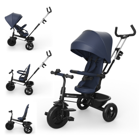 Триколка Kinderkraft ASTON 2 Plus, Navy