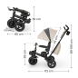 KinderKraft SPINSTEP 2 PLUS триколка БЕЖОВА