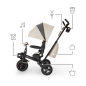 KinderKraft SPINSTEP 2 PLUS триколка БЕЖОВА