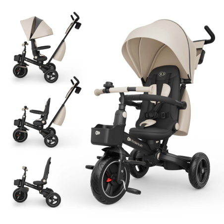 Триколка сгъваема Kinderkraft Spinstep 2 Plus, Beige