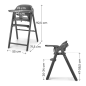 Kinderkraft TINO столче за хранене GRAY