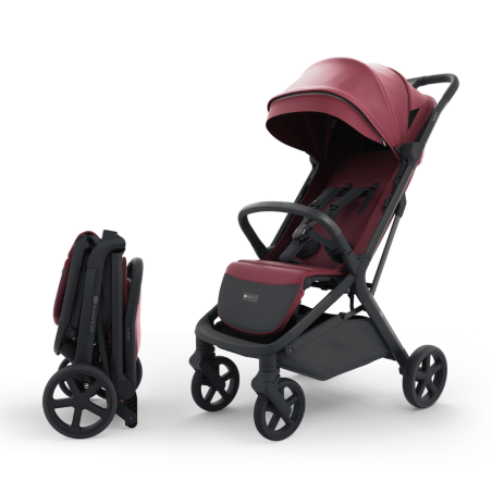 Бебешка количка Kinderkraft NUBI 3, DARK RUBY