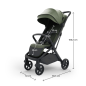 Kinderkraft NUBI 3 бебешка количка MYSTIC GREEN