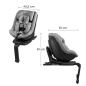 Kinderkraft I-Guard Airflow столче за кола 40-105 cm GREY