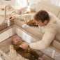 Kinderkraft LEODY UP сгъваема бебешка кошара с аксесоари GREY