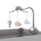 Kinderkraft LEODY UP сгъваема бебешка кошара с аксесоари GREY