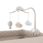 Kinderkraft LEODY UP сгъваема бебешка кошара с аксесоари BEIGE