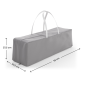 Kinderkraft LEODY UP сгъваема бебешка кошара GREY