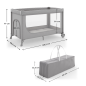 Kinderkraft LEODY UP сгъваема бебешка кошара GREY