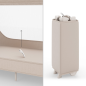 Kinderkraft LEODY UP сгъваема бебешка кошара BEIGE