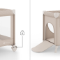 Kinderkraft LEODY UP сгъваема бебешка кошара BEIGE