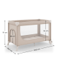 Kinderkraft LEODY UP сгъваема бебешка кошара BEIGE