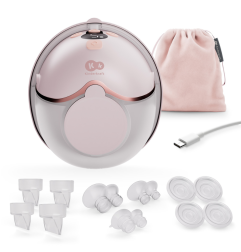 Kinderkraft MAMAFLOW единична електрическа помпа за кърма PINK