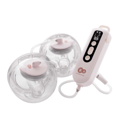 Двойна електрическа помпа за кърма с таймер Kinderkraft Gentleflow, Pink