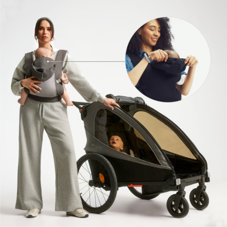 Kinderkraft CARRYBEE ергономична раница GREY