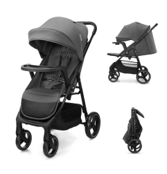 Бебешка количка с табла Kinderkraft TRIG 3, GRANITE GREY